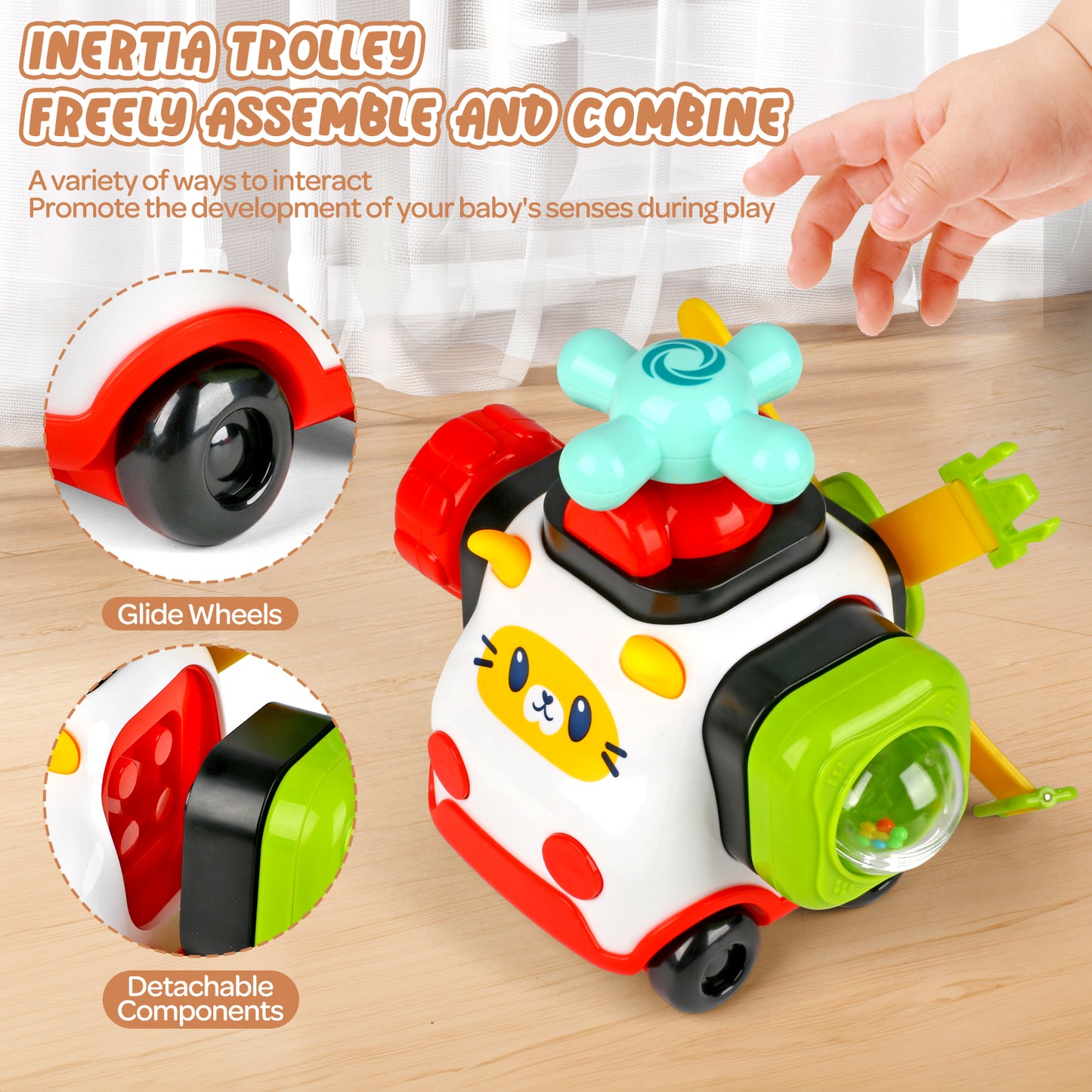 UUSUOO Baby Toys 6-12 Months,Montessori Toys for 1 Year Old,Toddler Busy Board Ages 1-3,Educational Learning Toys for Learning Fine Motor Skills, Christmas Birthday Gifts for Boy Girls 3 4 5 6+