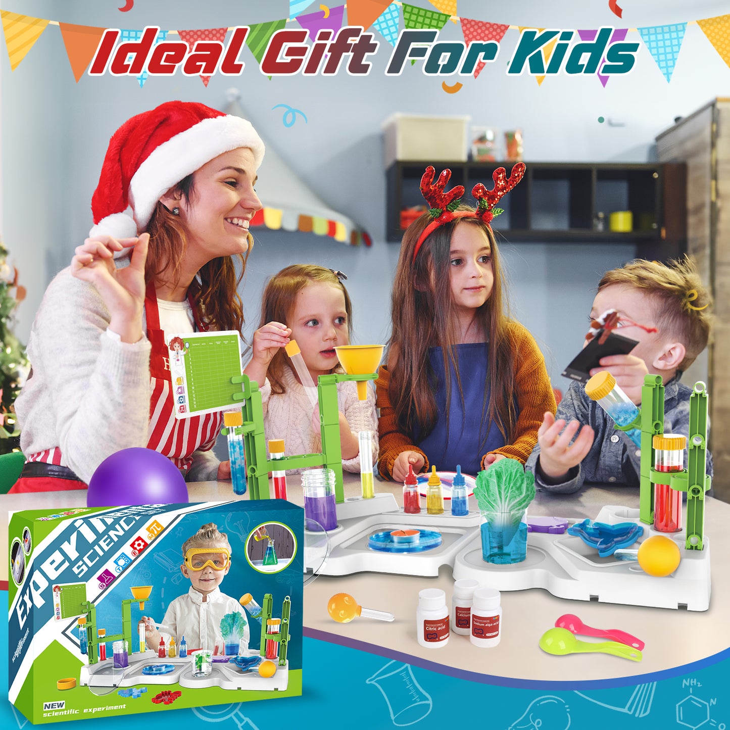 UUSUOO Science Kits for Kids Age 5-7,120 Science Experiments for Kids,2-IN-1 Educational Science Kits,Stem Projects Chemistry Set for Kids 5-10 8-12,Christmas Birthday Gifts