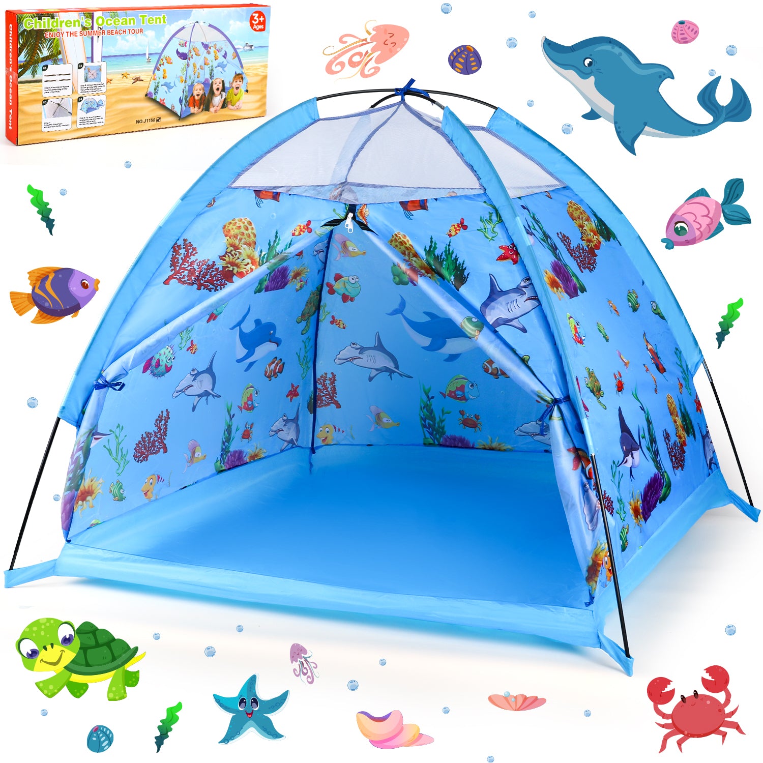 Playhouse Folding Play Tent KiddyMoon Playhouse For Kids Foldable
