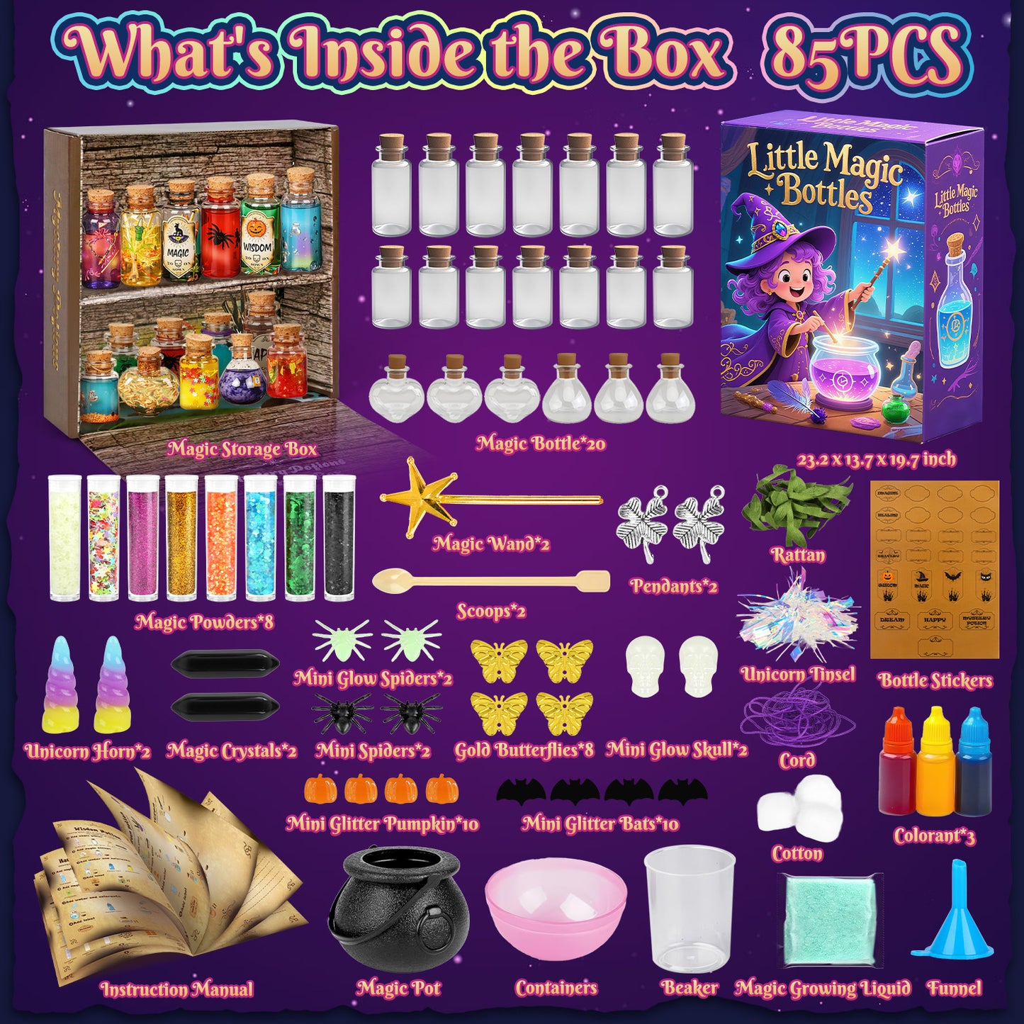 UUSUOO Magic Potions Craft Kit, 85 Piece