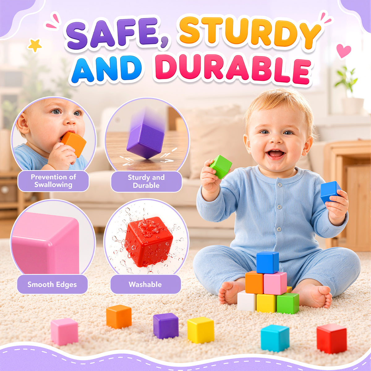 UUSUOO 108PCS Magnetic Blocks,0.9 Inch Magnetic Building Blocks for Kids Ages 4-8, 3D Magnet Cubes,Preschool STEM Educational Sensory Magnet Toys,Birthday Gifts for Kids 3-8