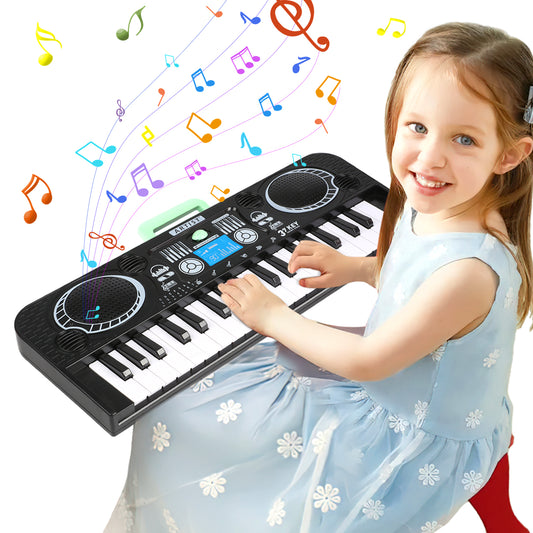 Baby Piano Toys for Kids, 37 Keys Musical Piano Keyboard for Toddlers, Musical Instrument Toys Birthday Gifts for Toddlers Boys Girls Aged 1 2 3 4-7 8+