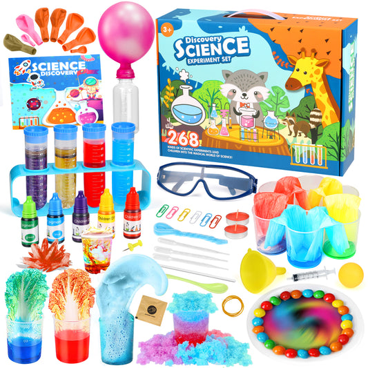 Science Kits for Kids Age 5-7, 268 Kids Science Experiments for Kids, Education Science Kit, STEM Projects Magic Activities,Chemistry Set for Kids 5-10 8-12